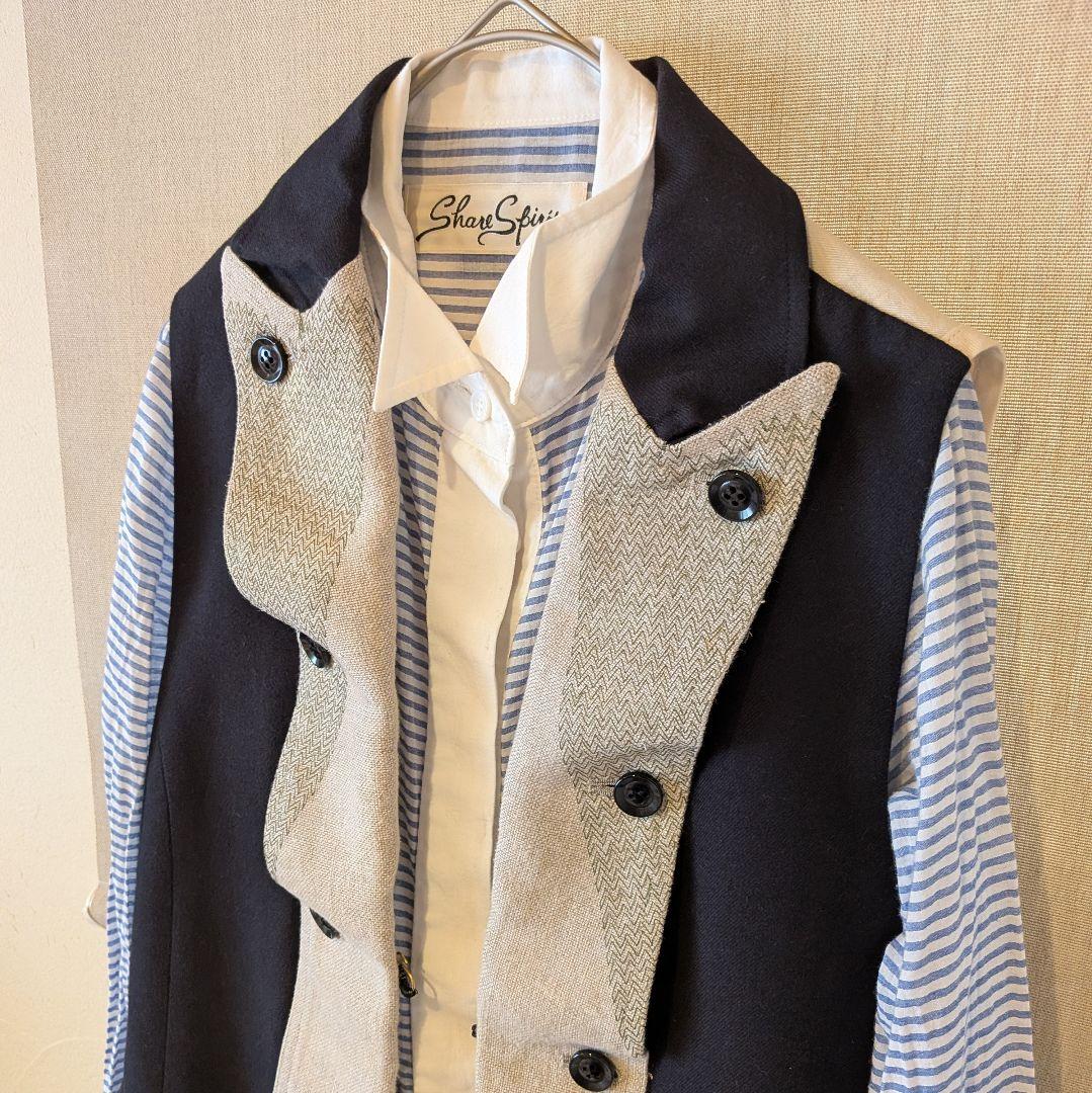 SHARE SPIRITシェアスピリット　リネンコットンベスト