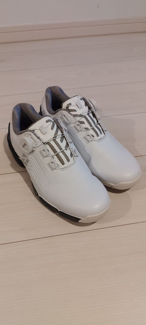 ゴルフシューズ ホワイト ダイヤル式