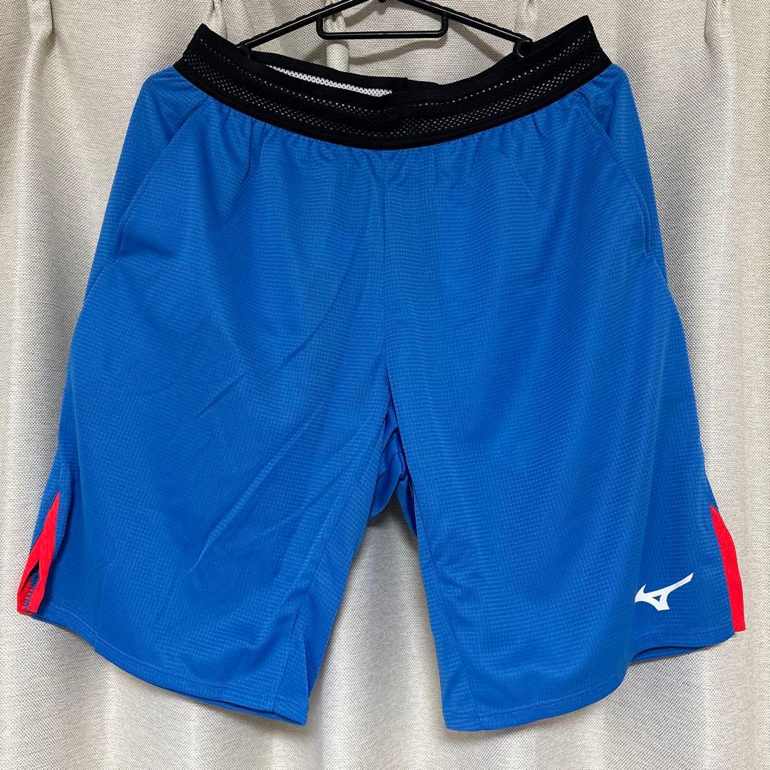 rikzinn【新品タグ付き】ミズノ　ブラック ハーフパンツ XL ブルー