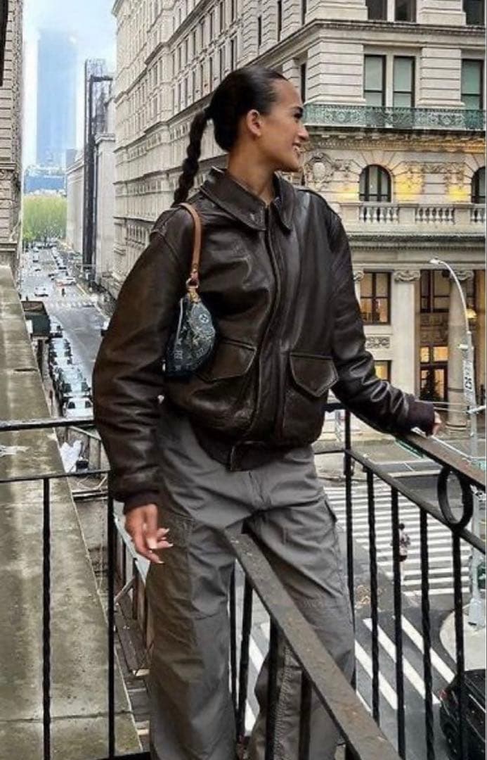 【超希少】80s 短丈 ヴィンテージ フライトレザージャケット　G-1 A-2