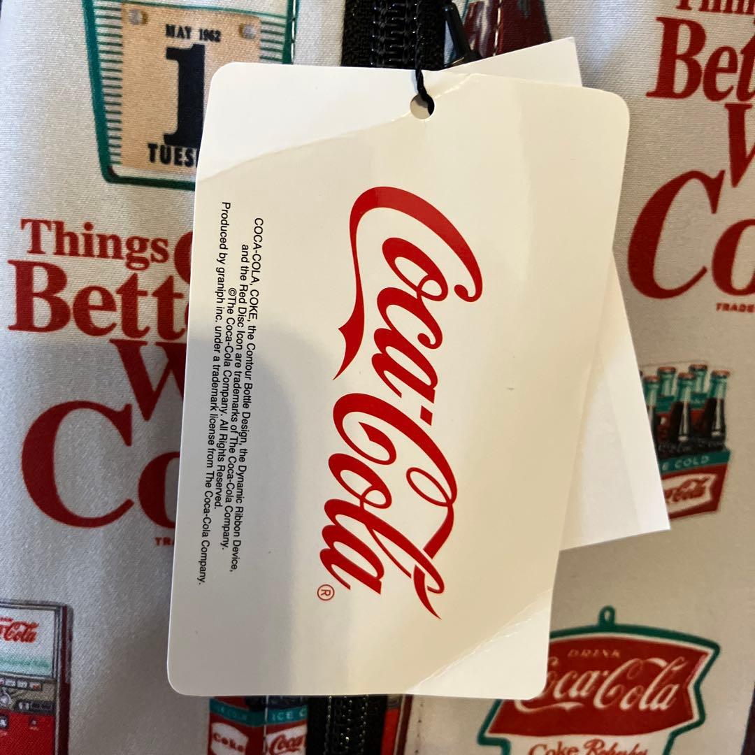 タイムセール　コカコーラ　グラニフブルゾンジャケット黒コーラ柄リバーシブル