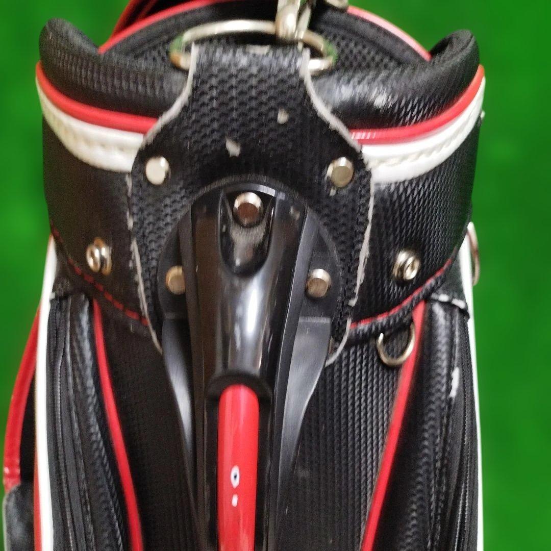 le coq sportif キャディバッグ 赤黒