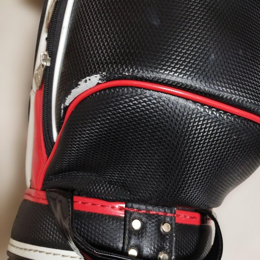 le coq sportif キャディバッグ 赤黒