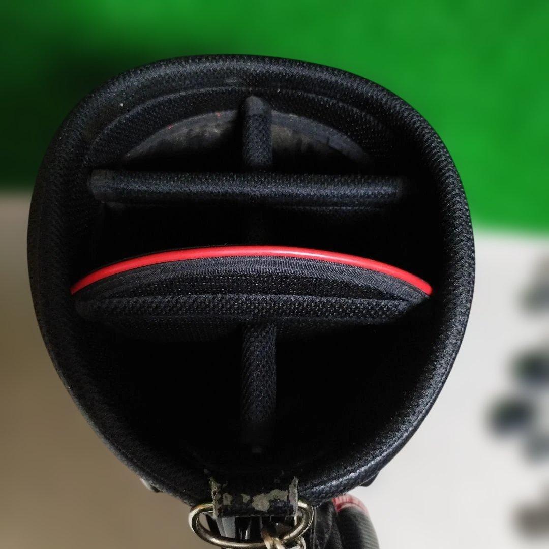 le coq sportif キャディバッグ 赤黒