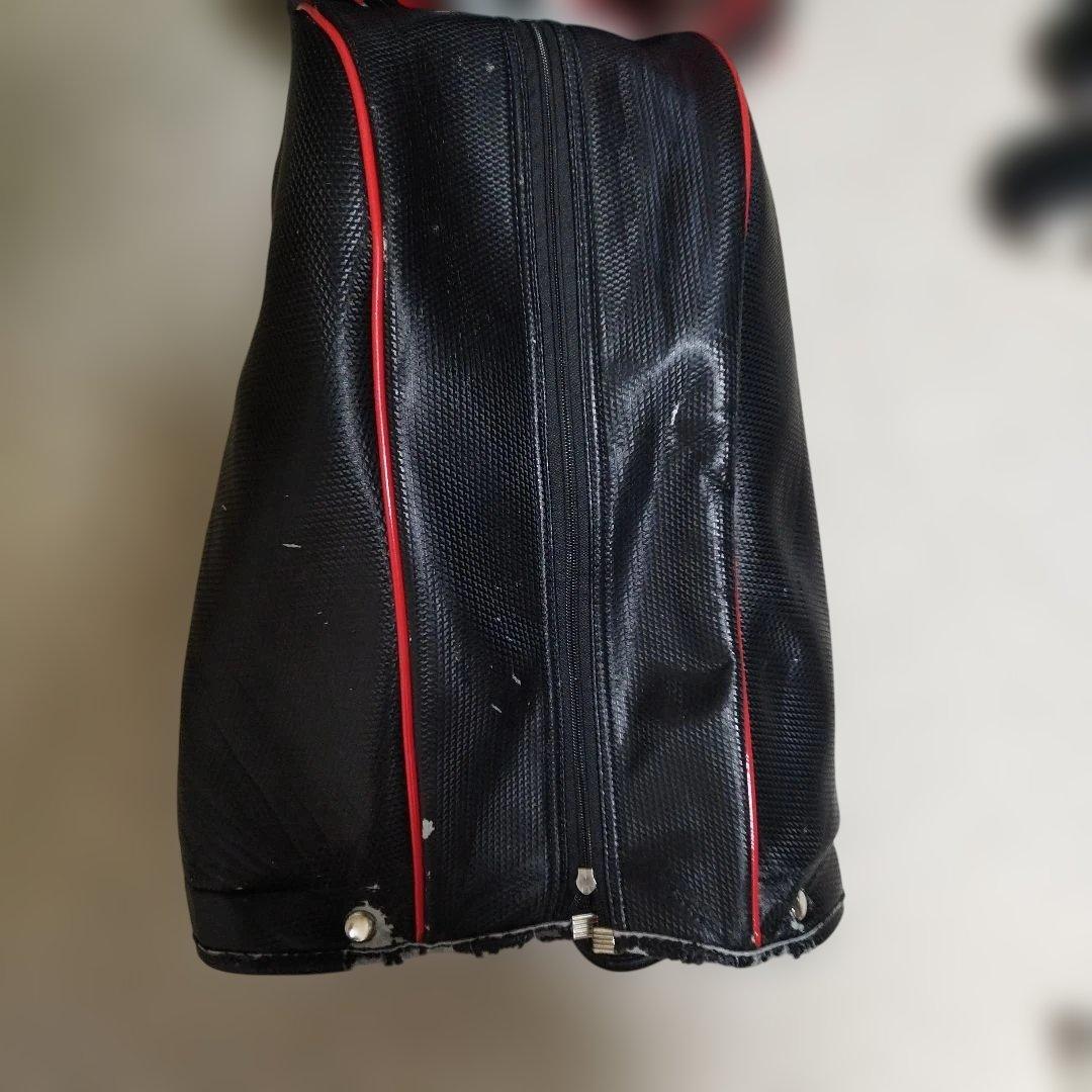 le coq sportif キャディバッグ 赤黒