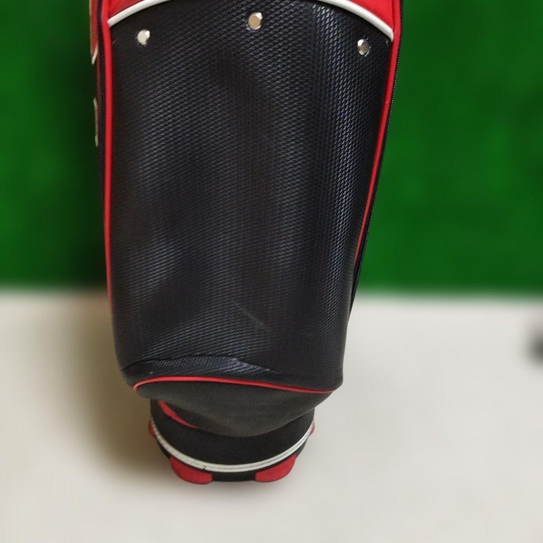 le coq sportif キャディバッグ 赤黒