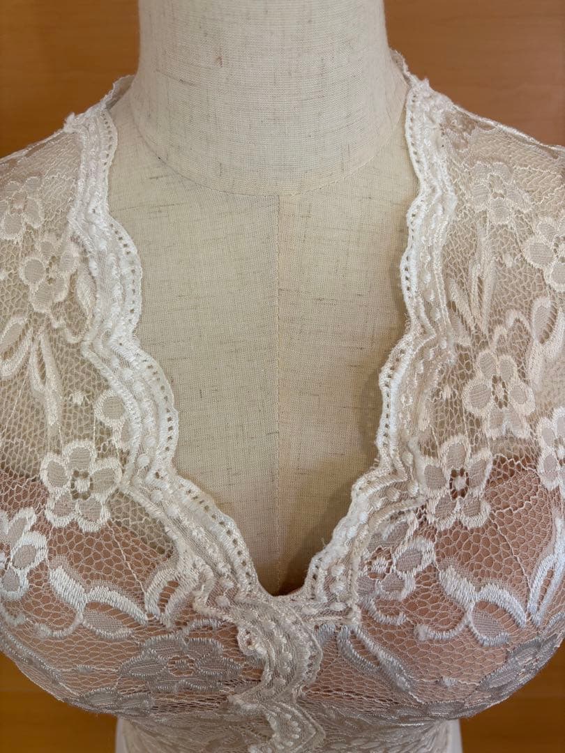 TID ホワイトレースボールルームトップス（白）レッスンウェア