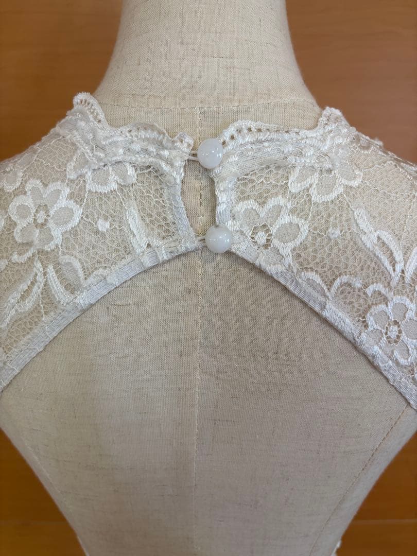 TID ホワイトレースボールルームトップス（白）レッスンウェア