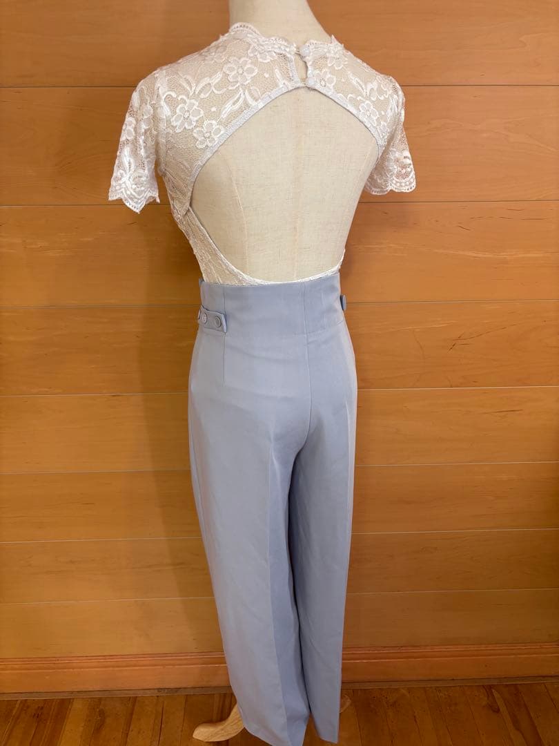 TID ホワイトレースボールルームトップス（白）レッスンウェア