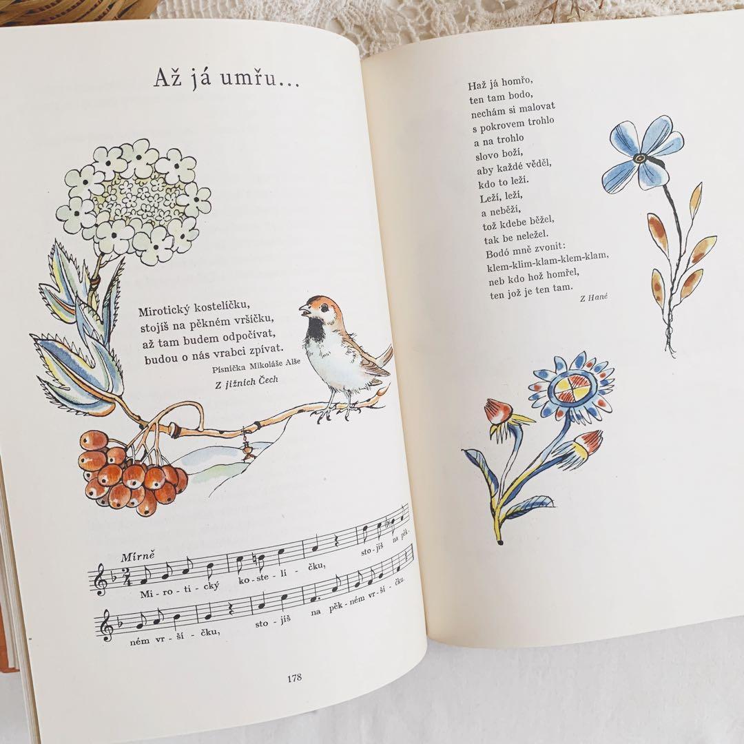 「秋」⋆素敵な挿画のチェコ古書 1954年 カレル・スヴォリンスキー　ビンテージ