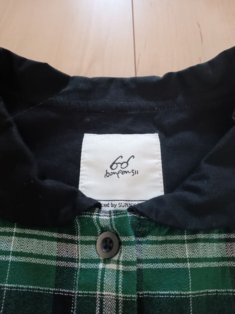 極美品　サニークラウズfeat.bonpon ponさんの常緑チェックワンピース