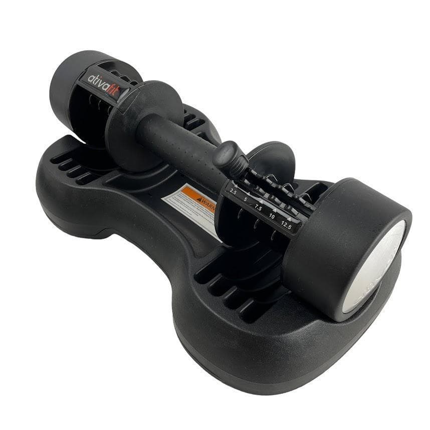 ●ATIVAFIT●可変式ダンベル 2.5kg-12.5kg 5段階簡単重量変更