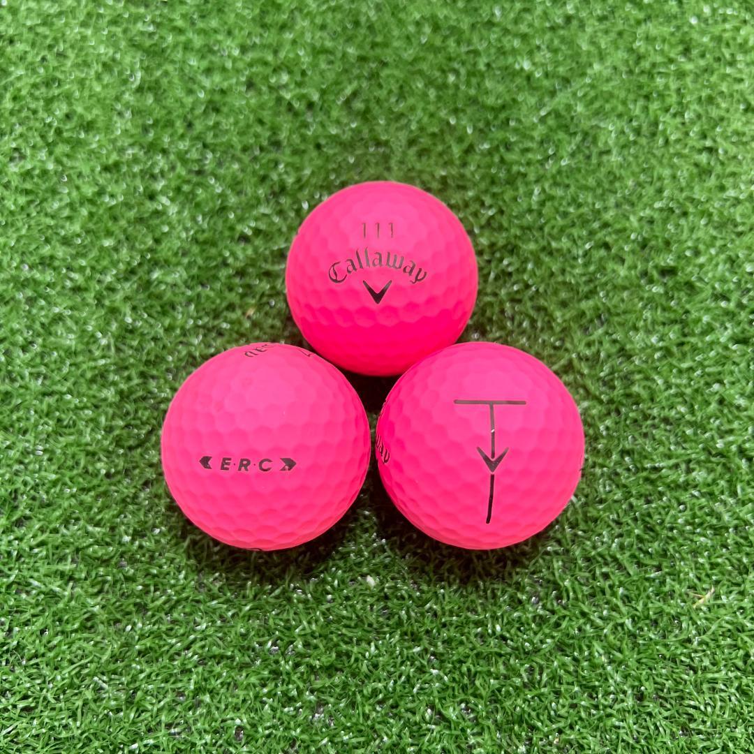 【S106】キャロウェイ ERC BOLD ピンク ロストボール 24球