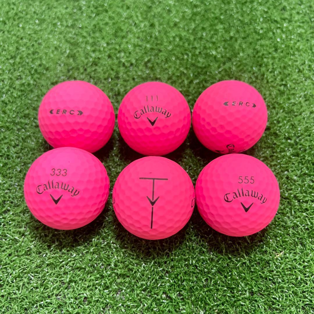 【S106】キャロウェイ ERC BOLD ピンク ロストボール 24球