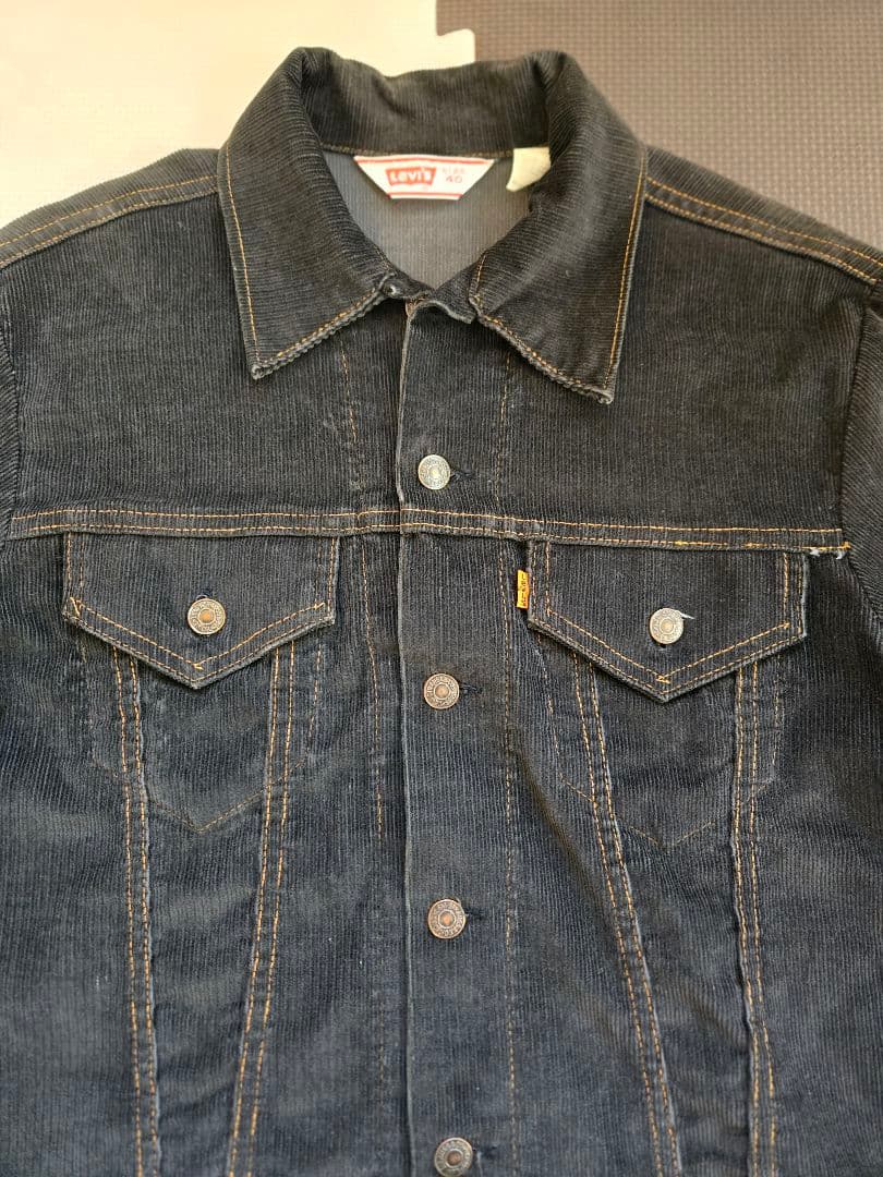 【非売品】70s Levi's 70505 / ブラックコーデュロイジャケット