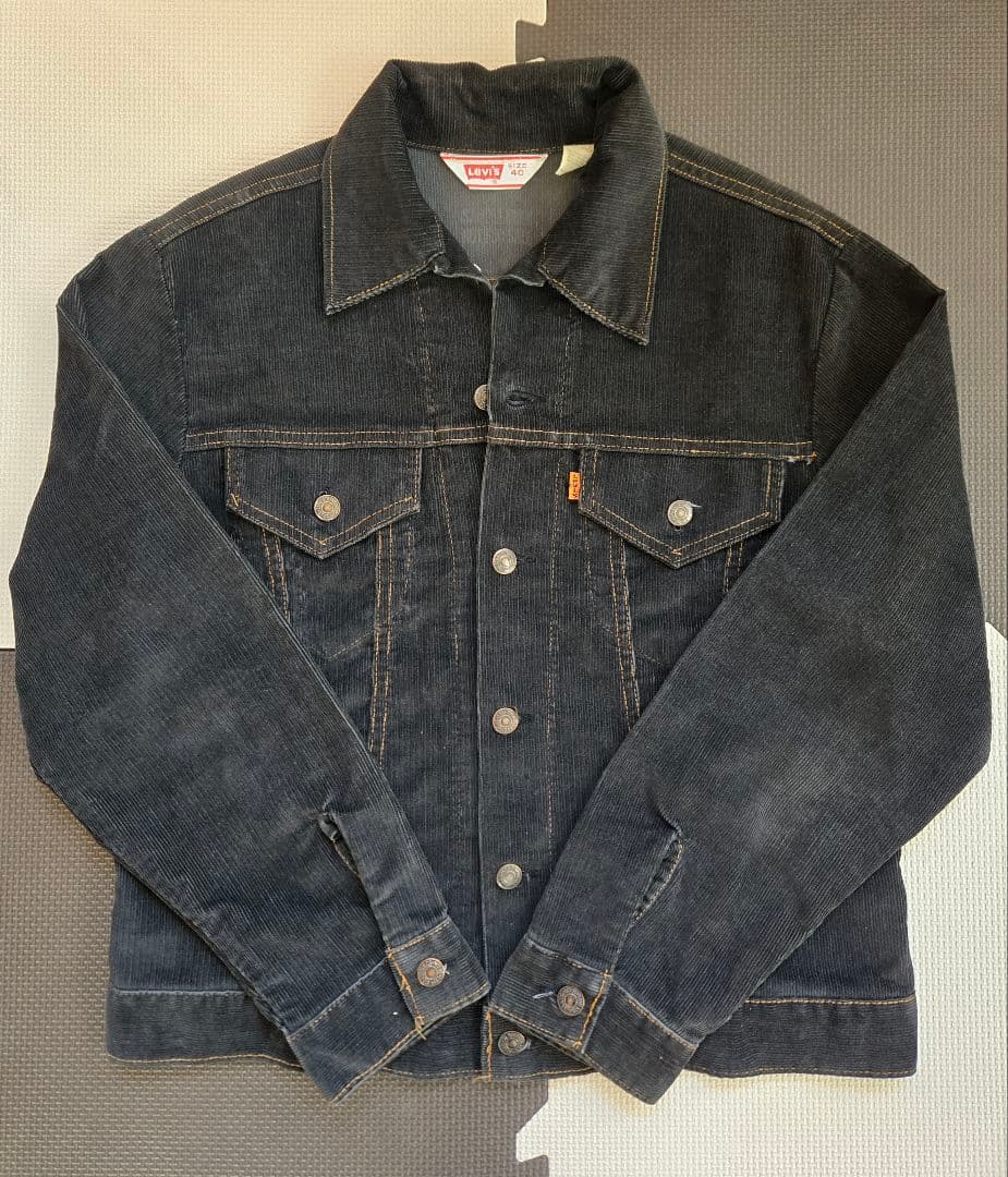 【非売品】70s Levi's 70505 / ブラックコーデュロイジャケット