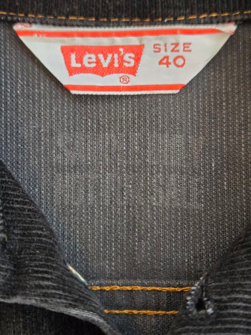 【非売品】70s Levi's 70505 / ブラックコーデュロイジャケット