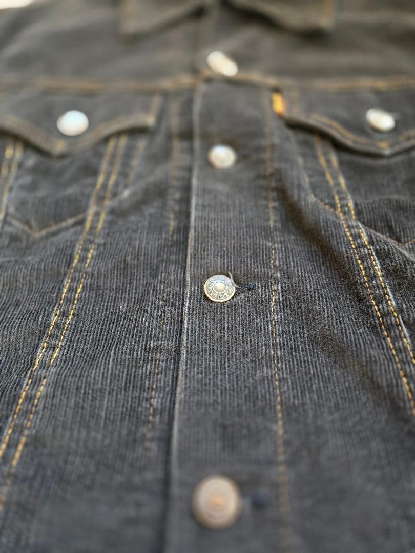 【非売品】70s Levi's 70505 / ブラックコーデュロイジャケット