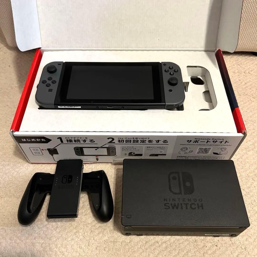 Nintendo Switch 本体 グレー 付属品付き ニンテンドースイッチ