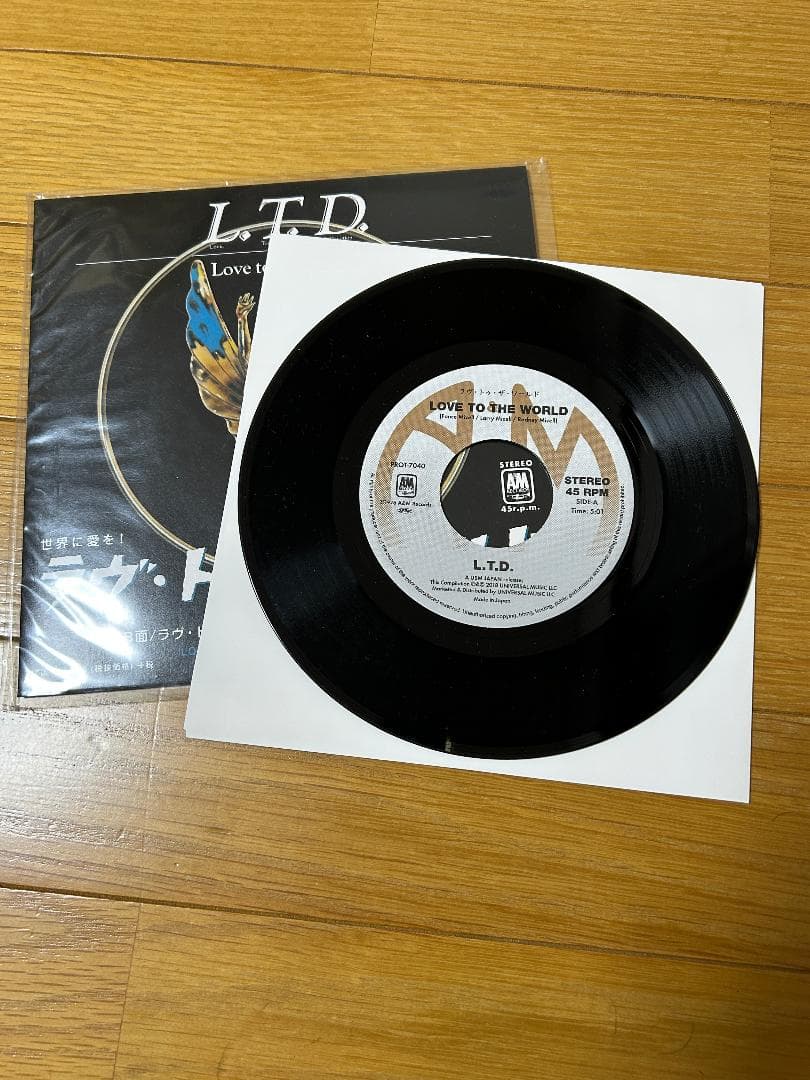 DJ KOCOプレイ 7inch L.T.D-LOVE TO THE WORLD