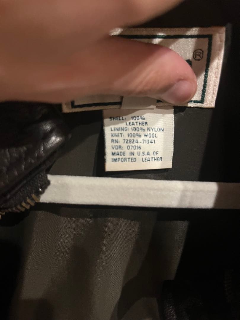 L.L.Bean レザーアウタージャケット　ブラウン