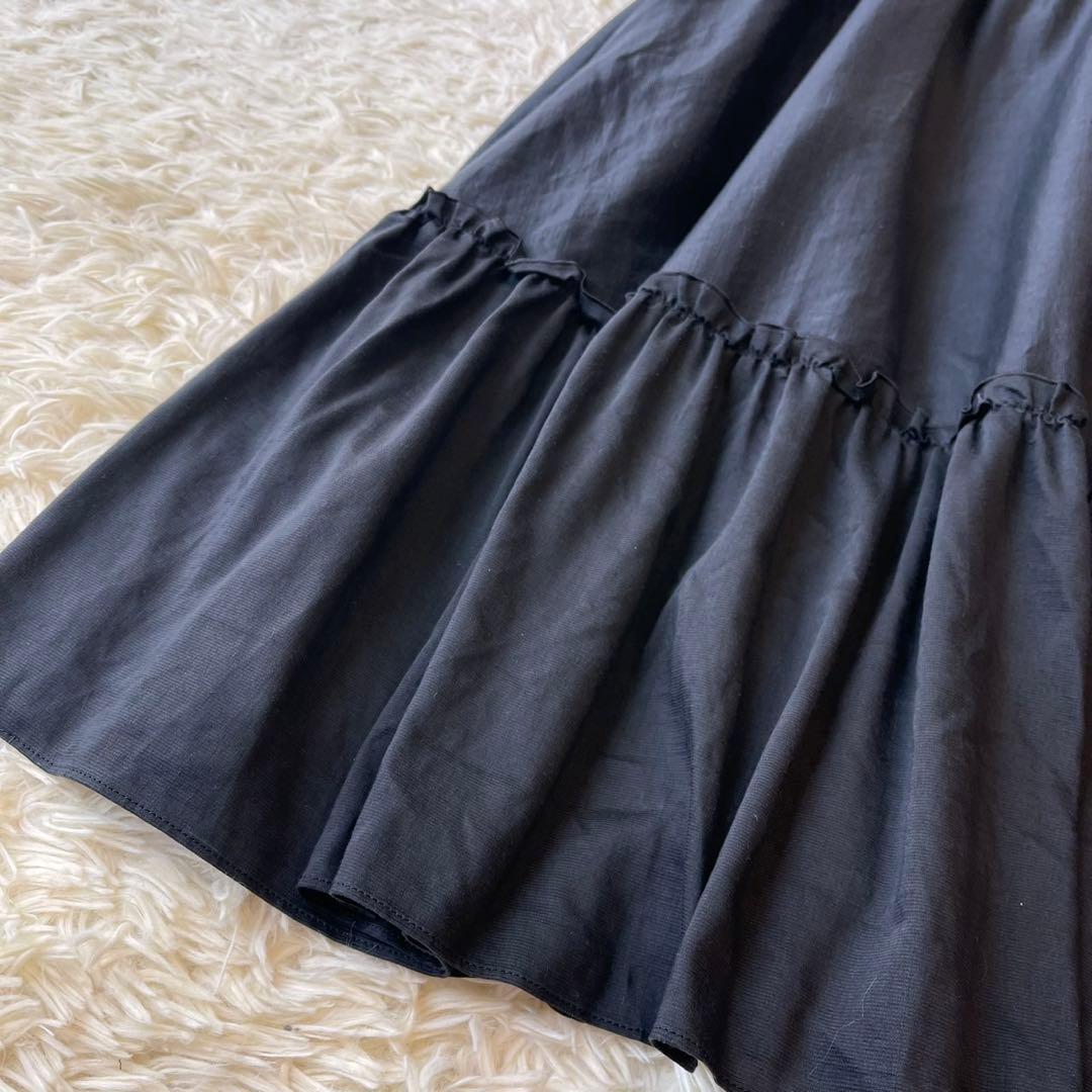 美品 M'S GRACY ジャンパースカート ワンピース ブラック 40