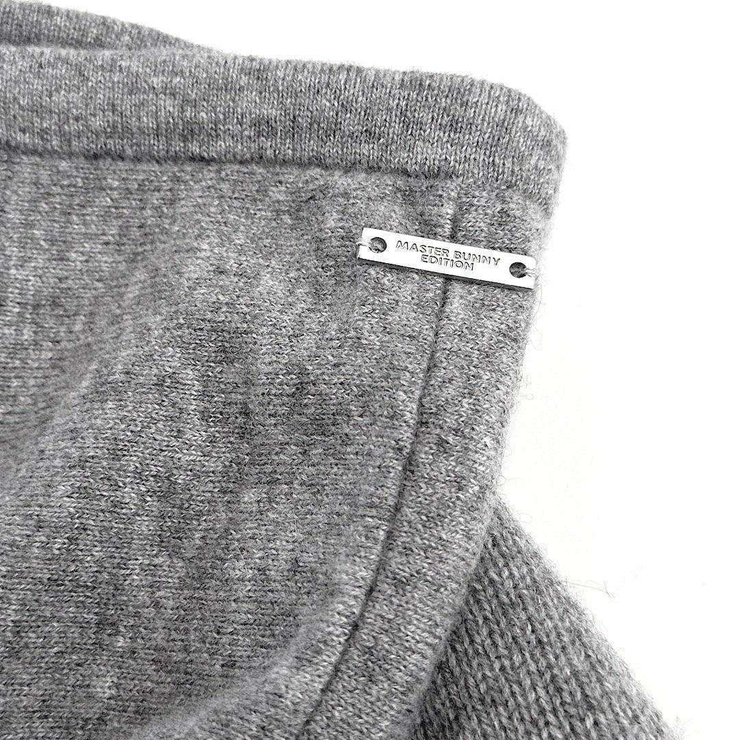 550マスターバニー ウールカシミヤ ニットパーカー メンズ グレー 6 LL