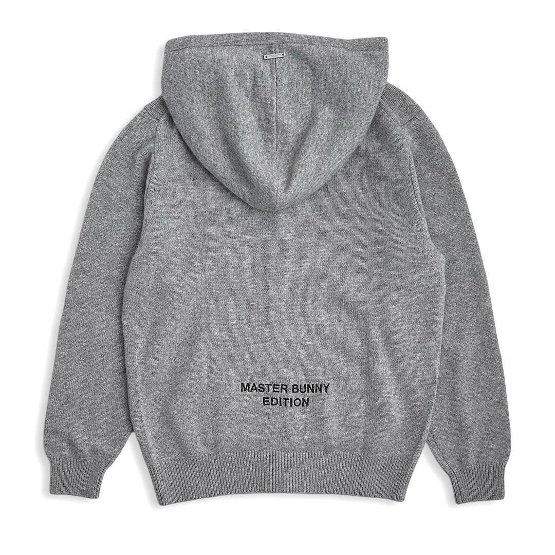 550マスターバニー ウールカシミヤ ニットパーカー メンズ グレー 6 LL