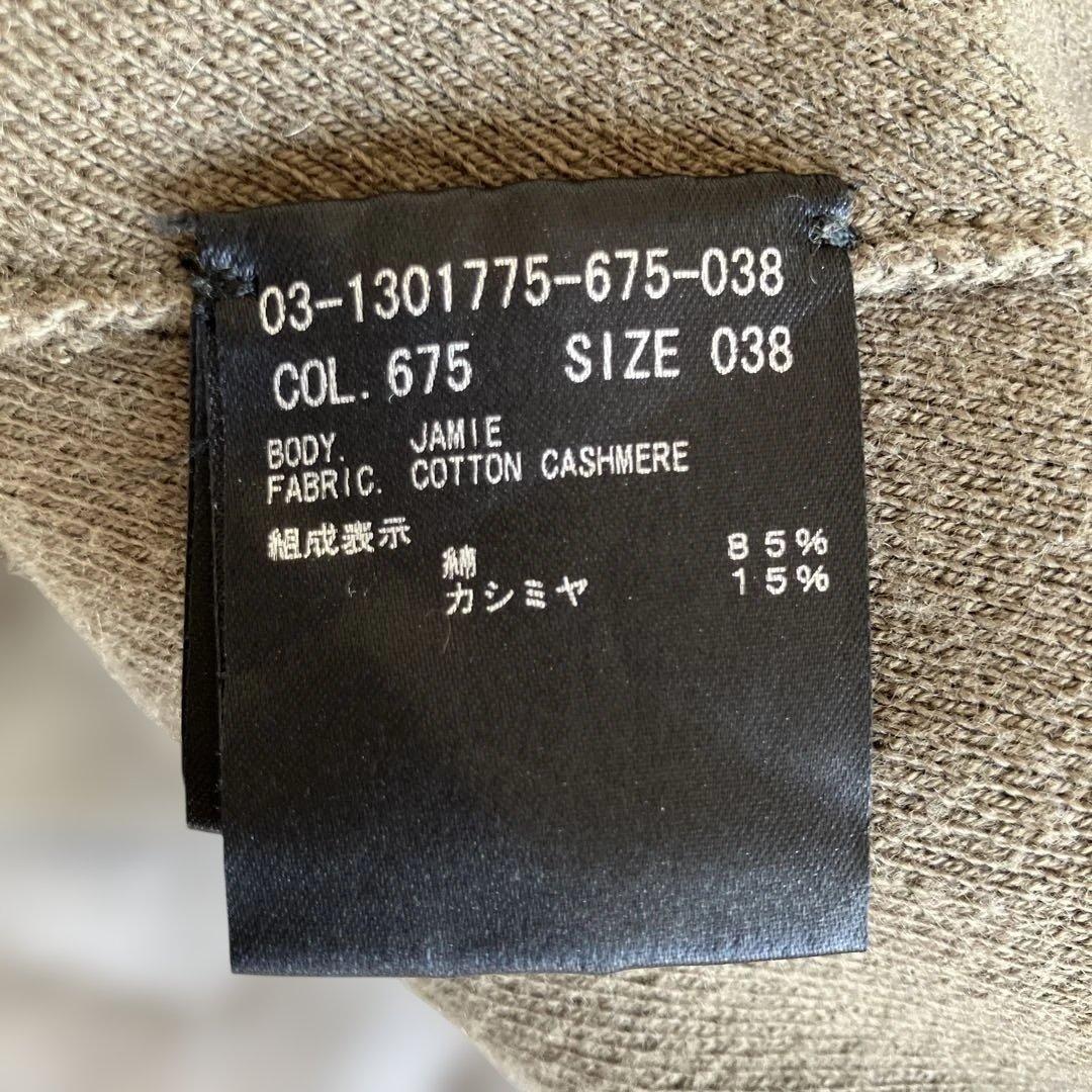 セオリーリュクス✖️高橋リタコラボコットンカシミヤ　ニットフーディ　カーキ