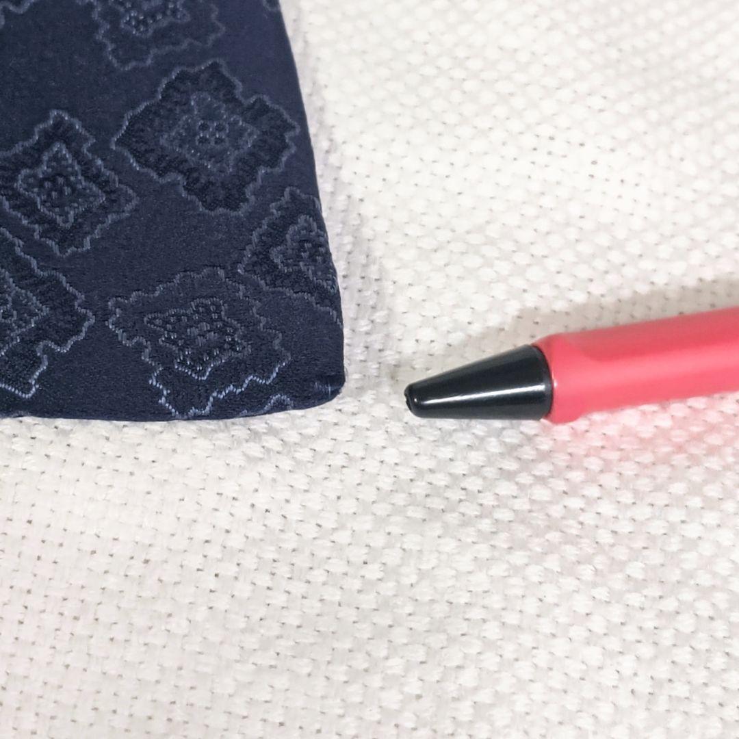 バーニーズ別注ルイジボレリLUIGI BORRELLI小紋柄ビジネスネクタイ紺