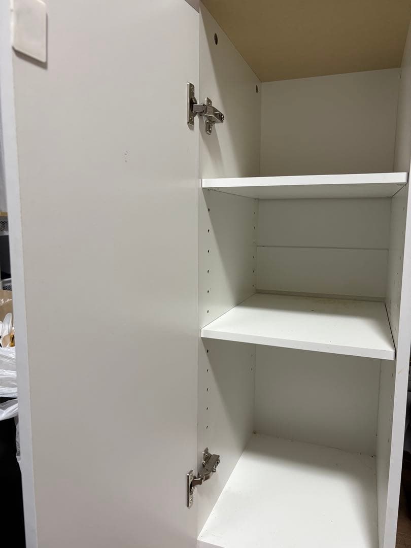 12月27日まで掲載【食器棚】　ガラス扉　ホワイト