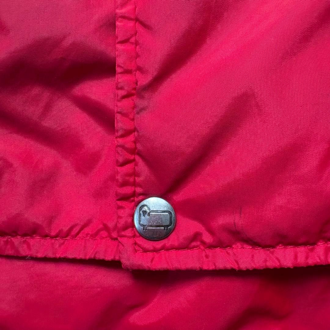 【USA製】80s Woolrich ウールリッチ ダウンベスト 希少レッド　L