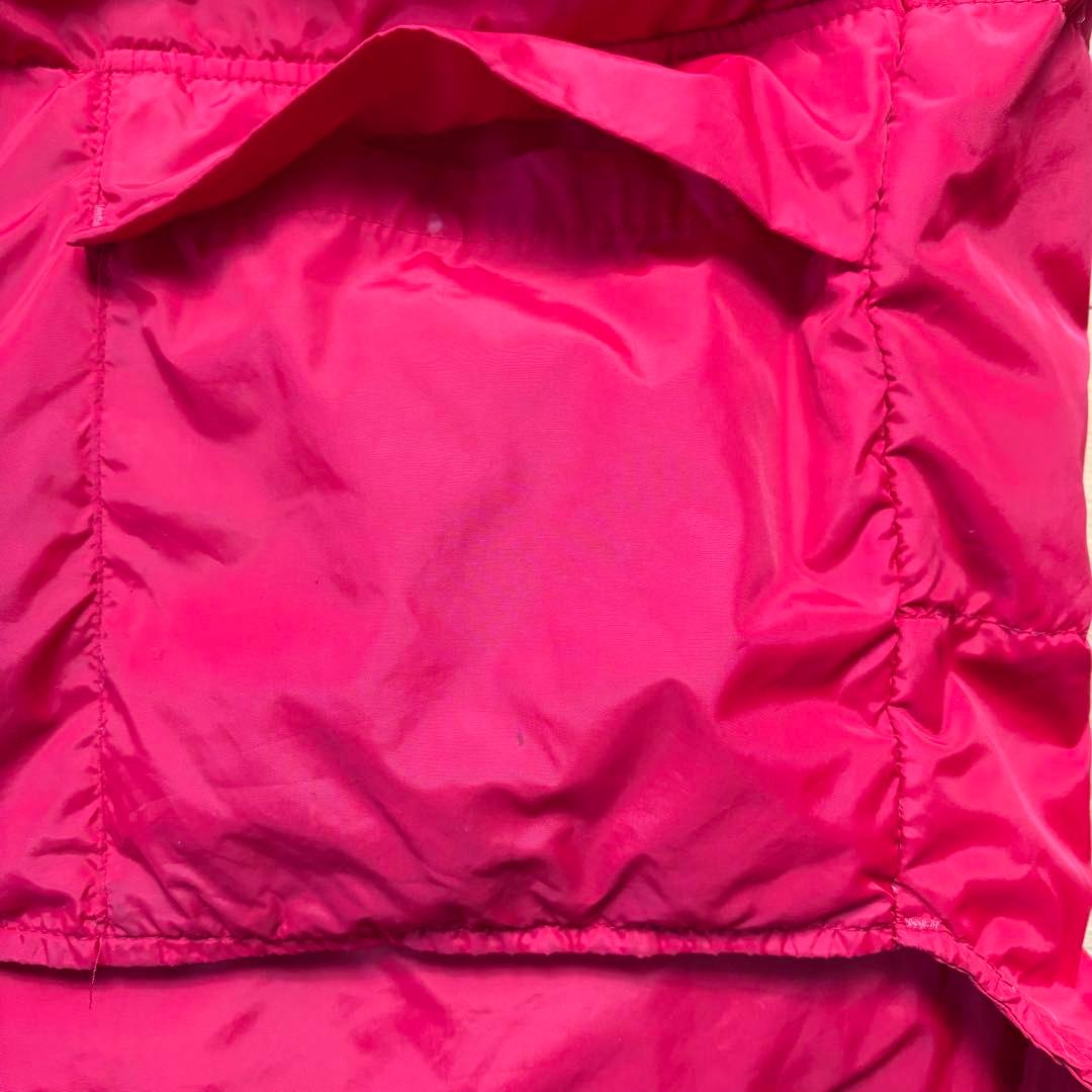 【USA製】80s Woolrich ウールリッチ ダウンベスト 希少レッド　L