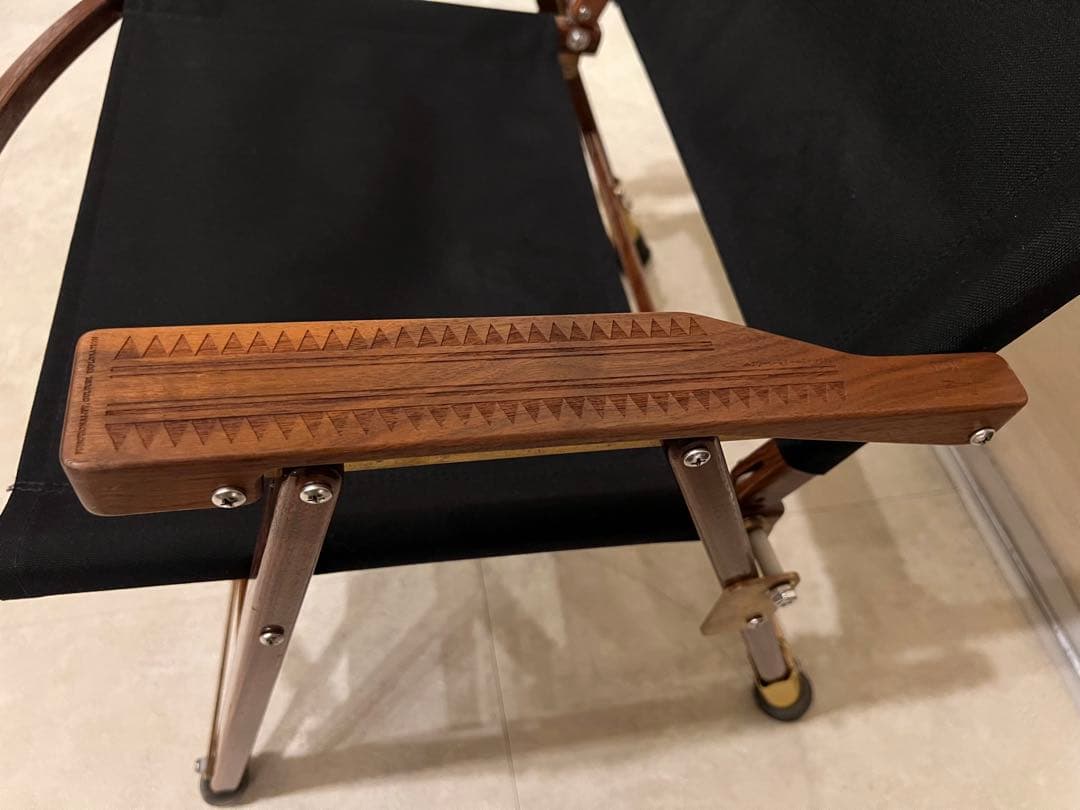 カーミットチェア　黒　真鍮　ヒジラク　ノビタ　【二脚セット】