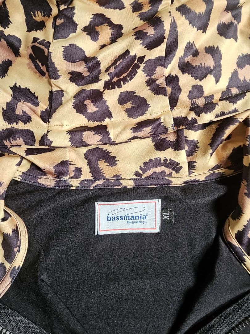 BASSMANIA ヒョウ柄 フィッシングスーツ 上下セット XL ②