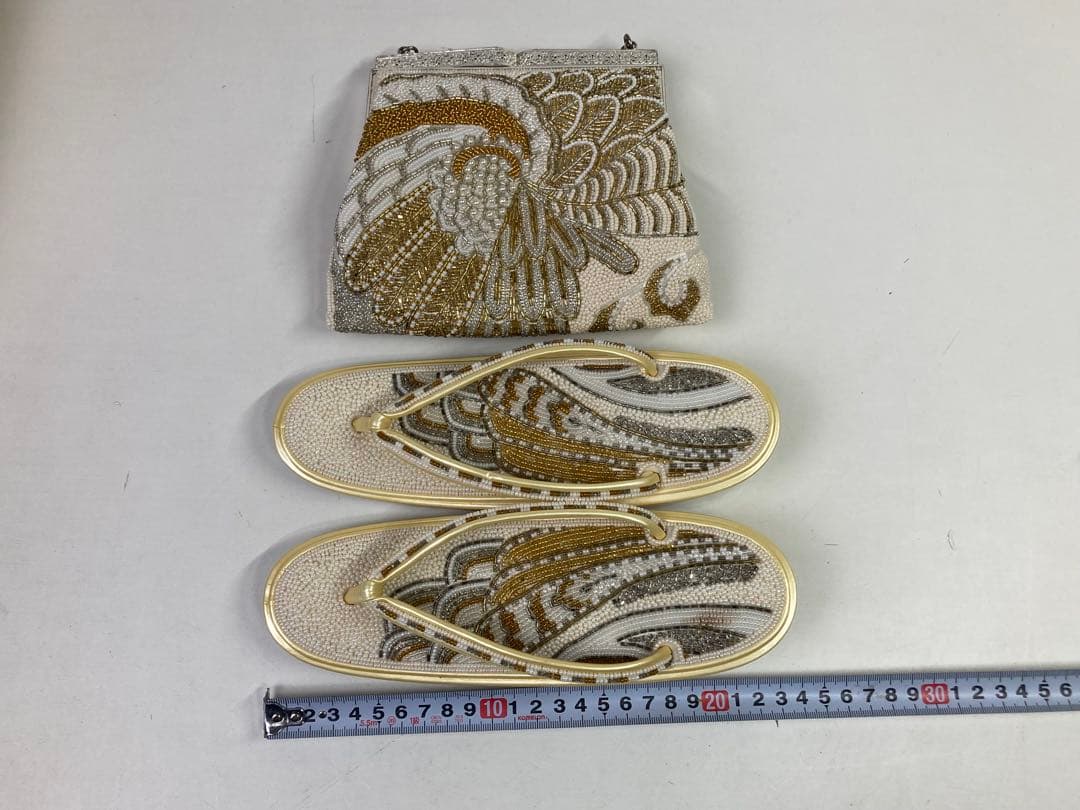 銀座ぜん屋 草履 バッグ 2点セット 約23.5cm