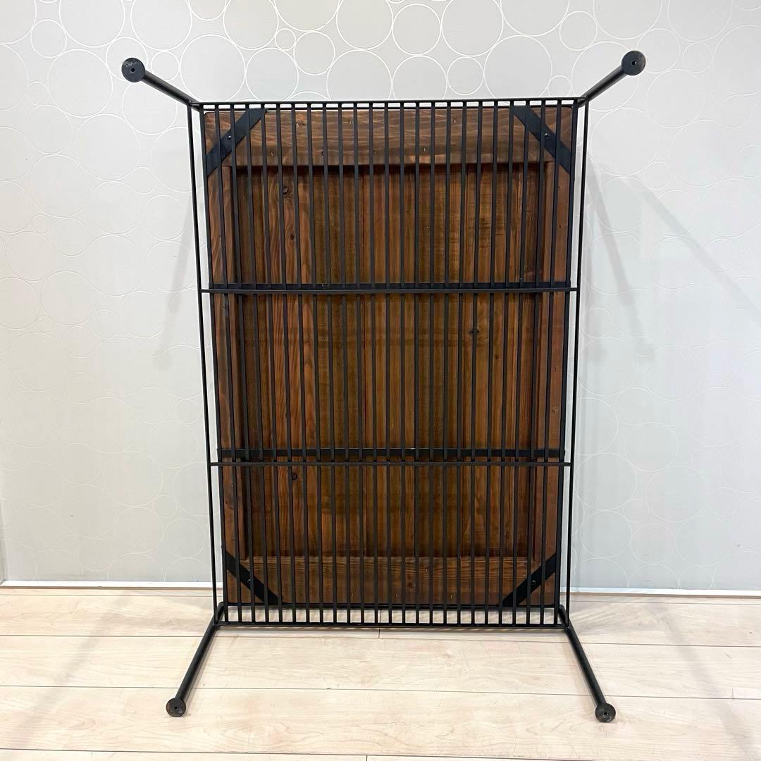 【美品】KeLT ケルト ローテーブル 棚付き アイアン×木製 インダストリアル