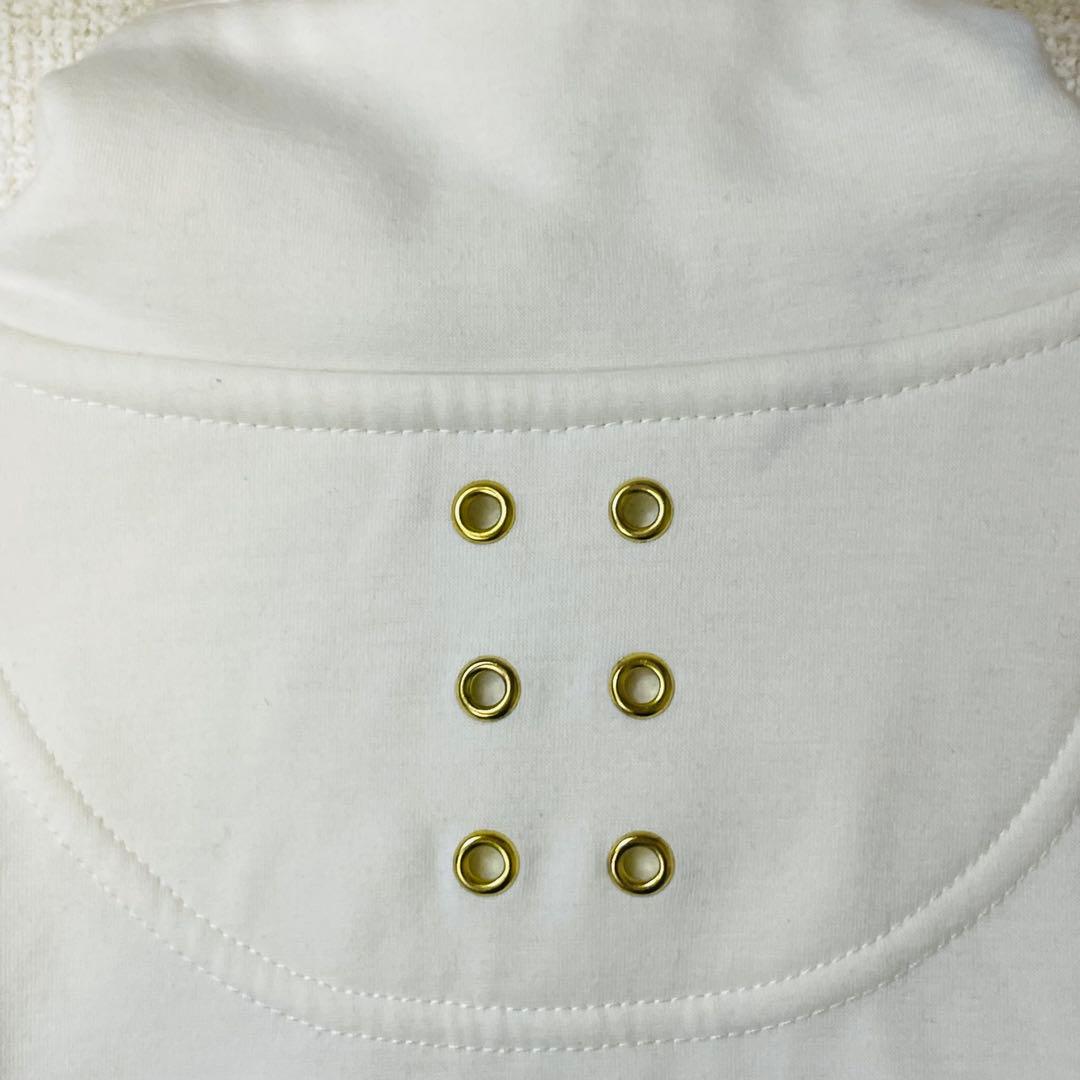 ラッセルノ　ジャケット　スウェット　ゴルフウェア　ワッペン　白　サイズ1(M)