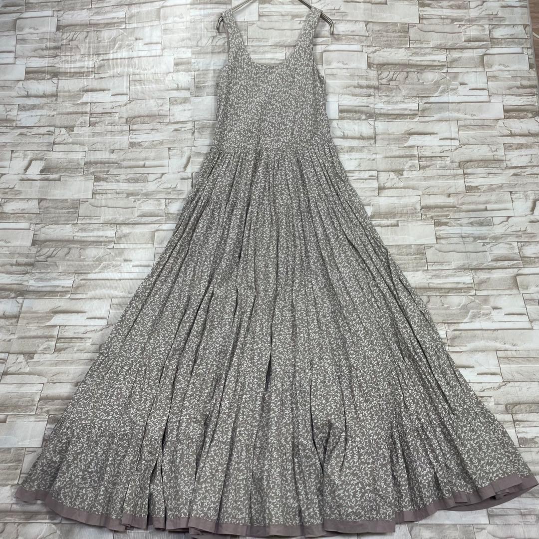 【美品】MARIHA　マリハ★草原の虹のドレス　ティアードワンピース　マキシ丈