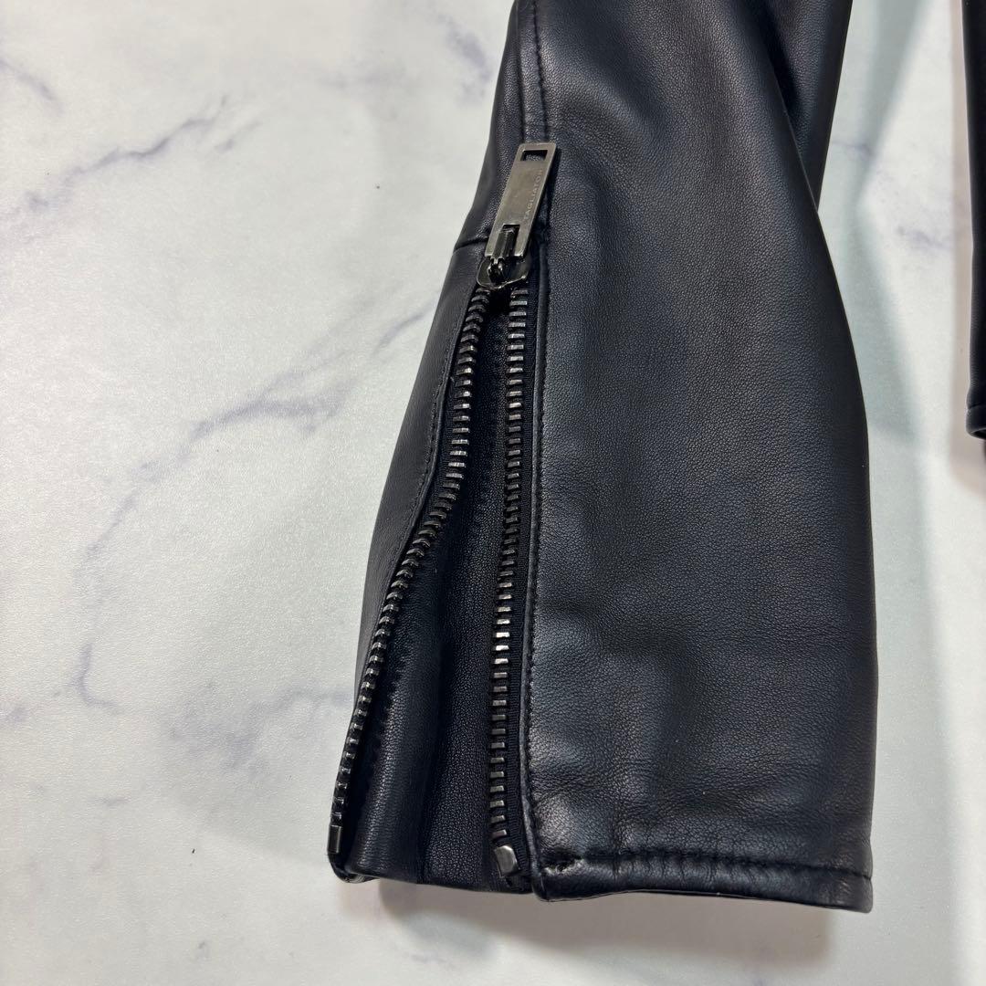 タリアトーレTAGLIATORE ラムレザー ダブルライダースジャケット 50