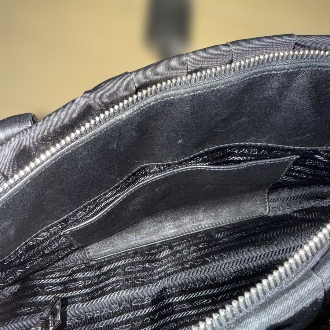 PRADA 2WAYナイロンバッグ 黒 ギャザー