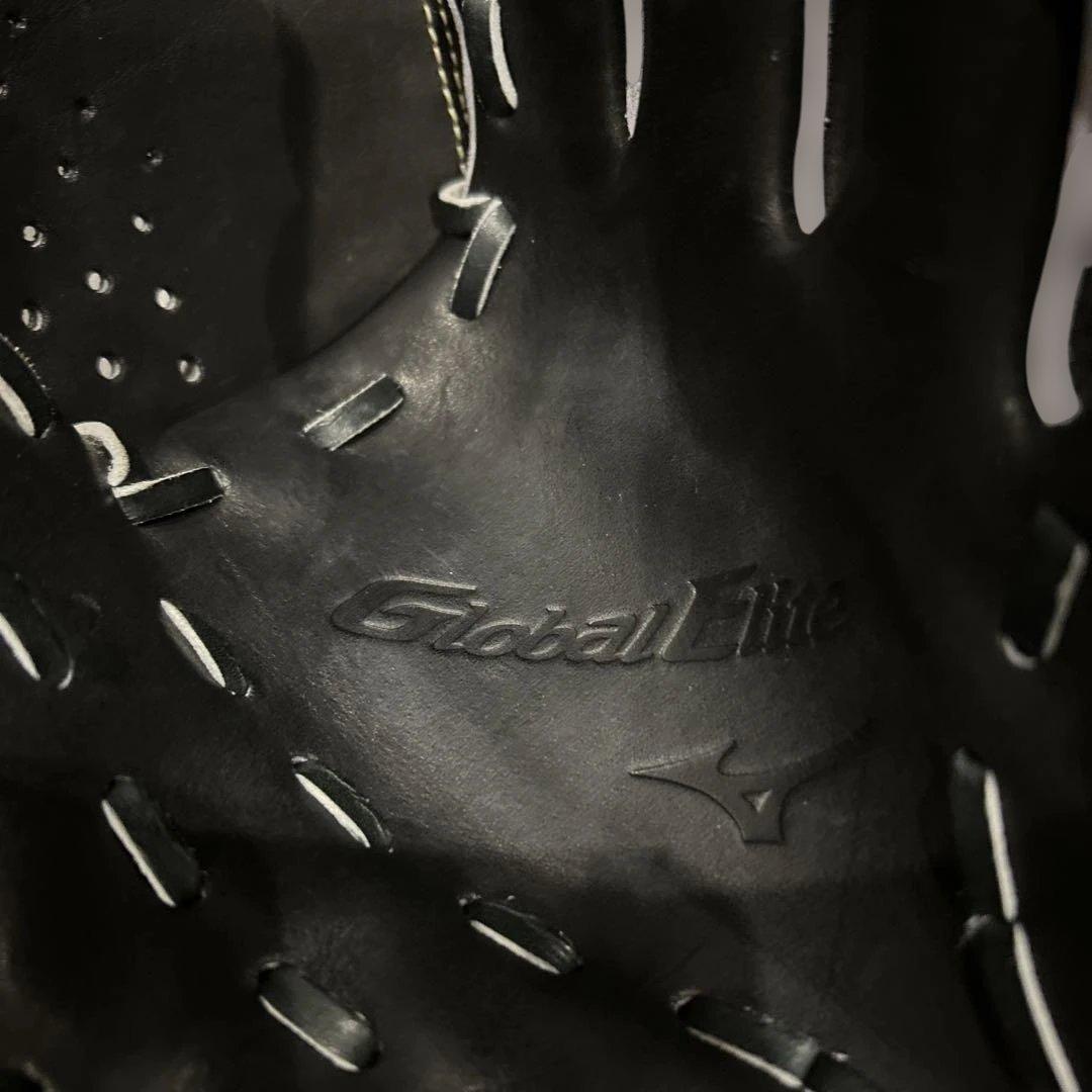 Global Elite 少年軟式用右利き　野球グローブ 黒