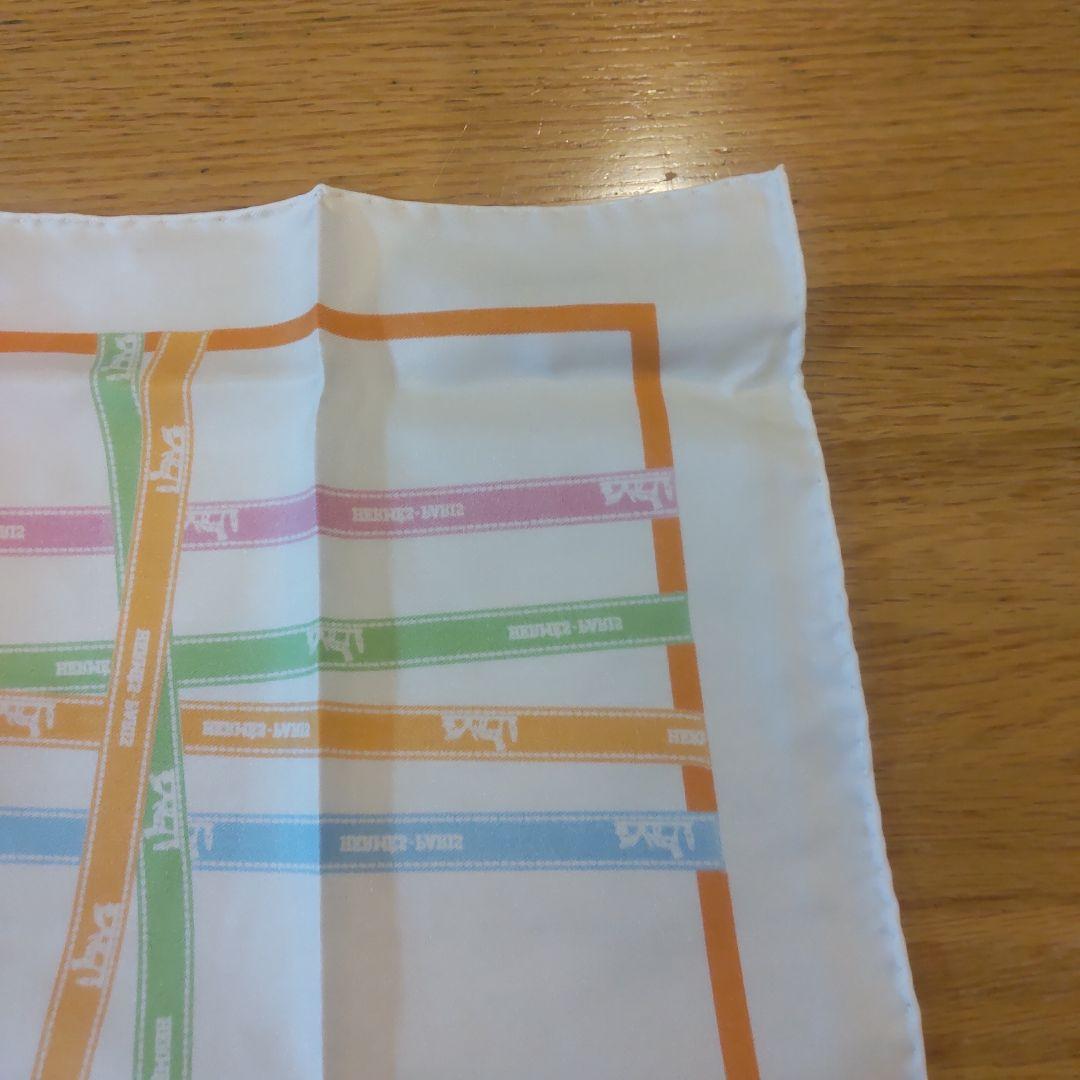 エルメス ボルデュック リボン柄 カレ45 スカーフ