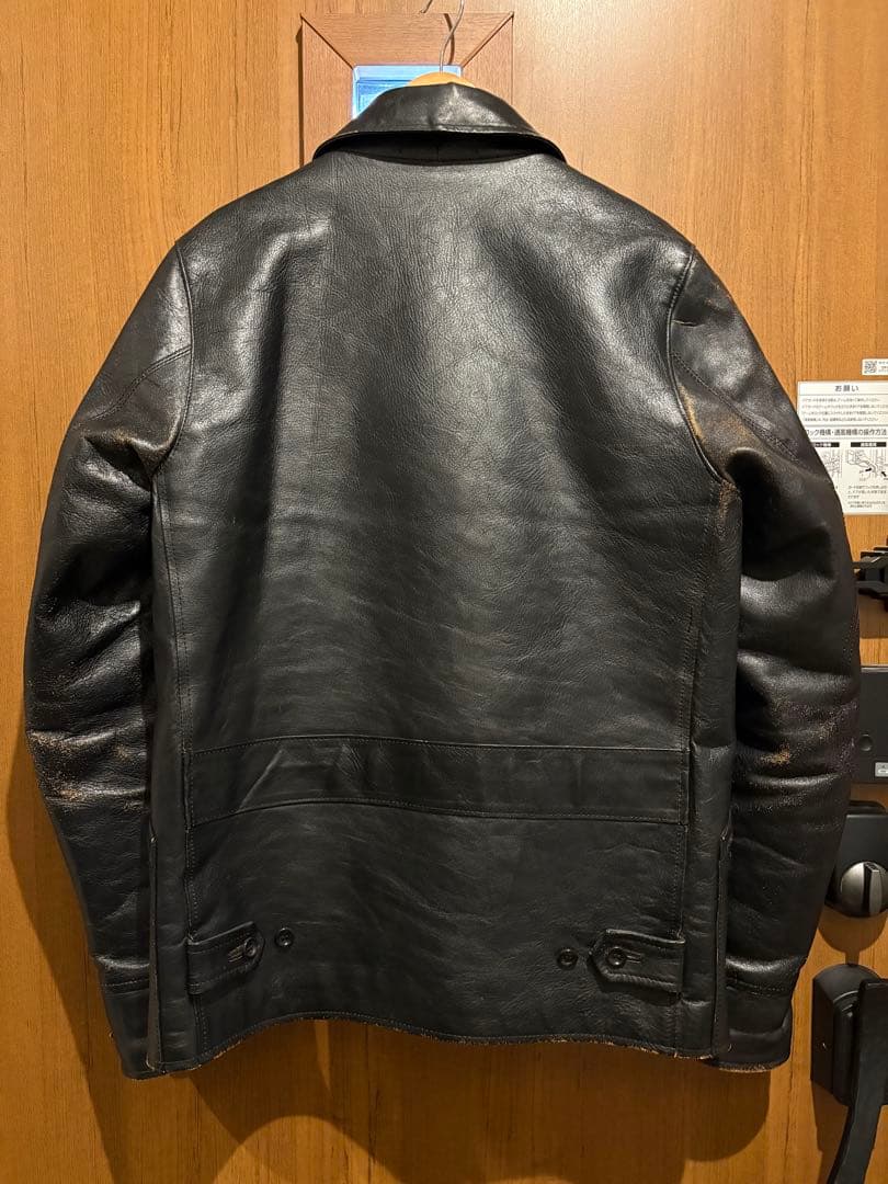 フィグベル　 ホースハイドレザー　カーコート サイズ2 茶芯　PHIGVEL