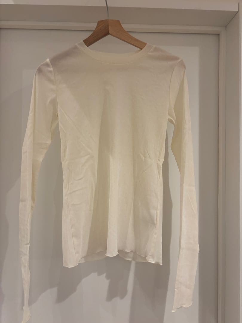 美品　アダムエロペ サスペンダーペプラムジレセットベロアプルオーバー