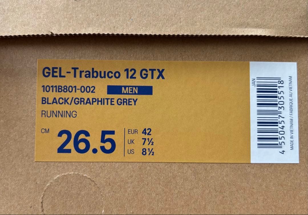 ⑧ asics GEL-Trabuco 12 GTX　アシックス　ランニング