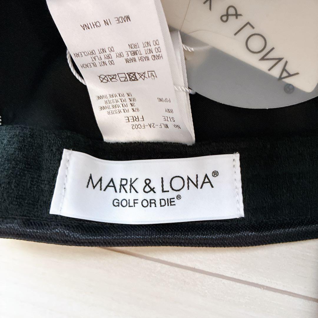 【マークアンドロナ】黒　ゴルフキャップ