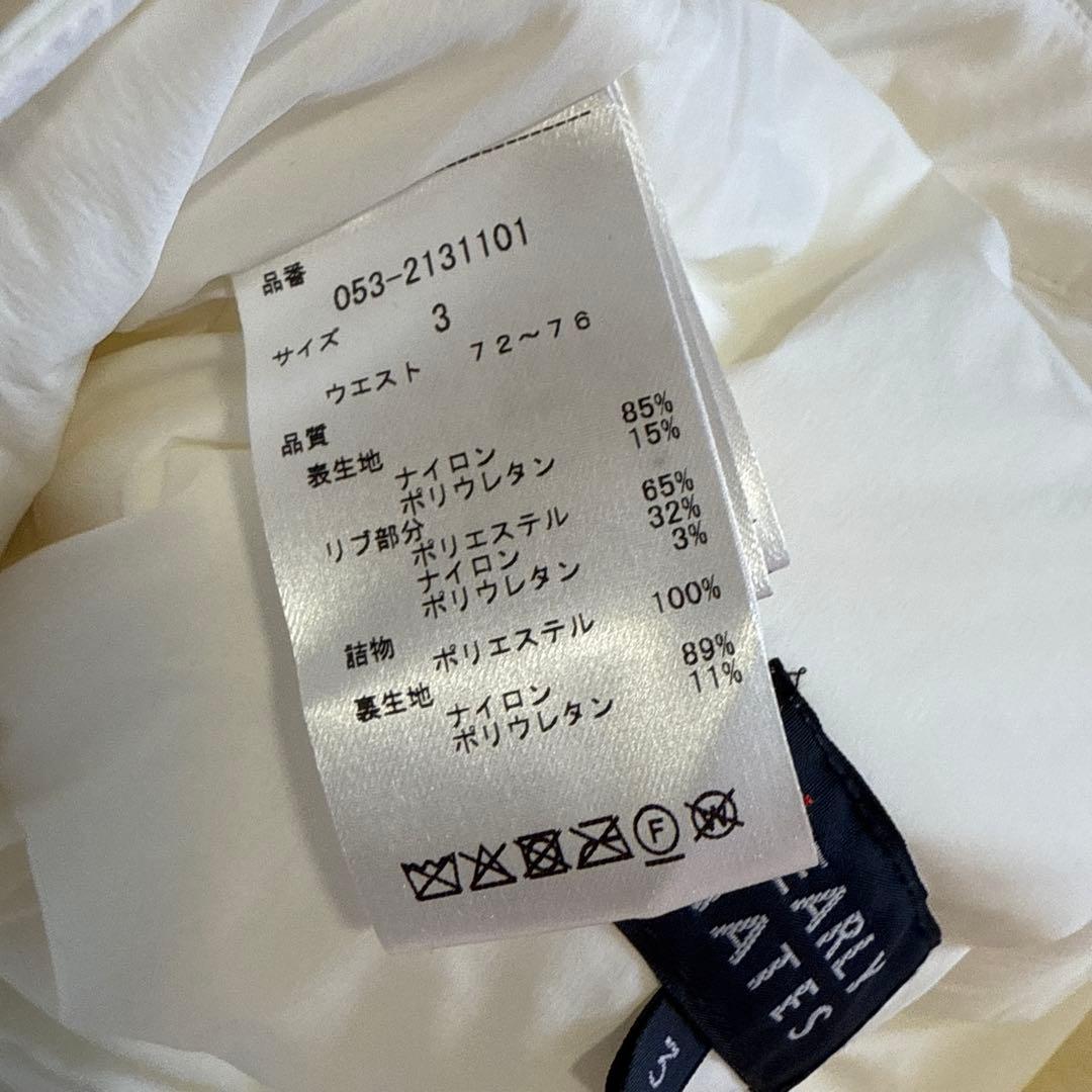 パーリーゲイツ　パンツ　白　ホワイト　3 暖パン　ウォームパンツ　秋冬　中綿