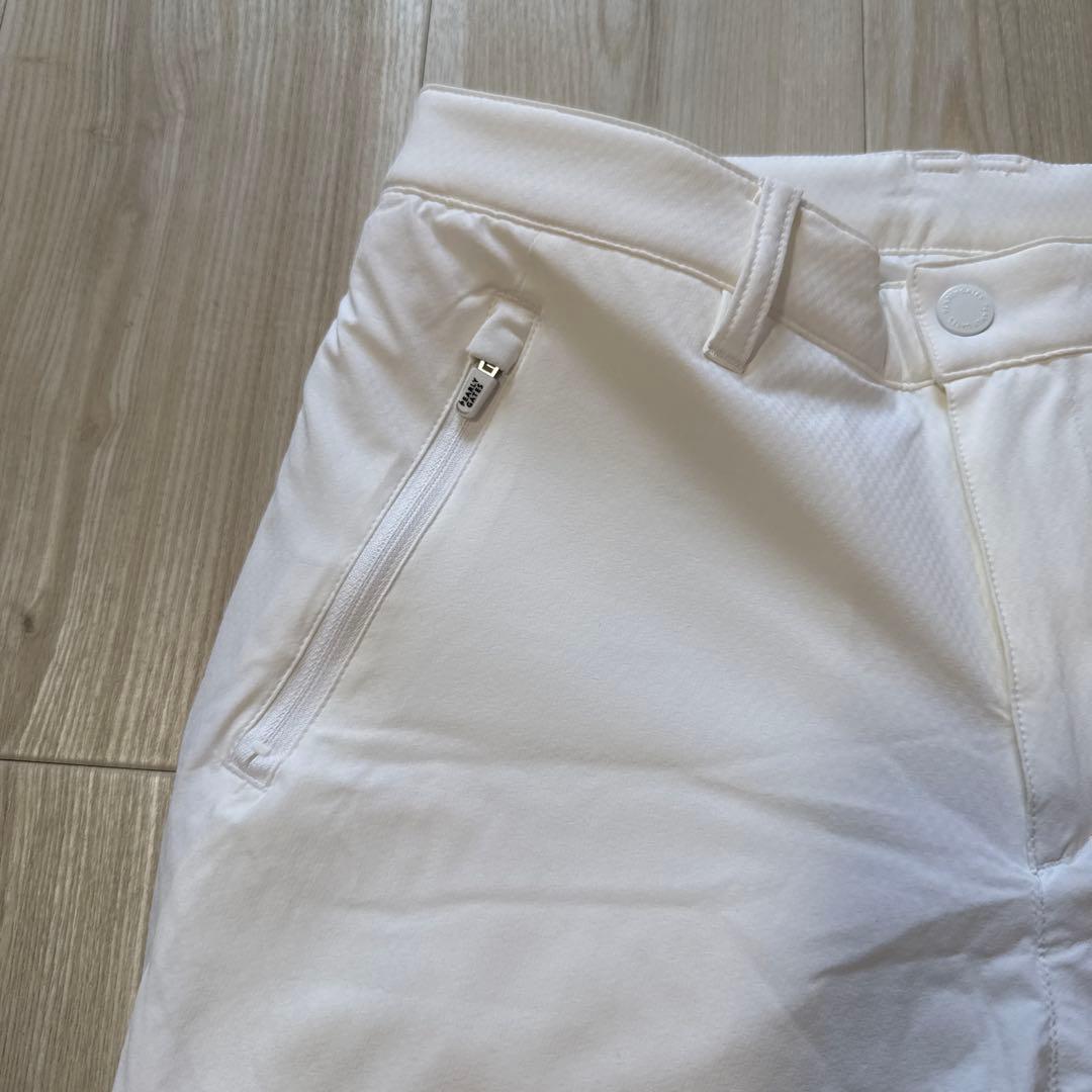 パーリーゲイツ　パンツ　白　ホワイト　3 暖パン　ウォームパンツ　秋冬　中綿