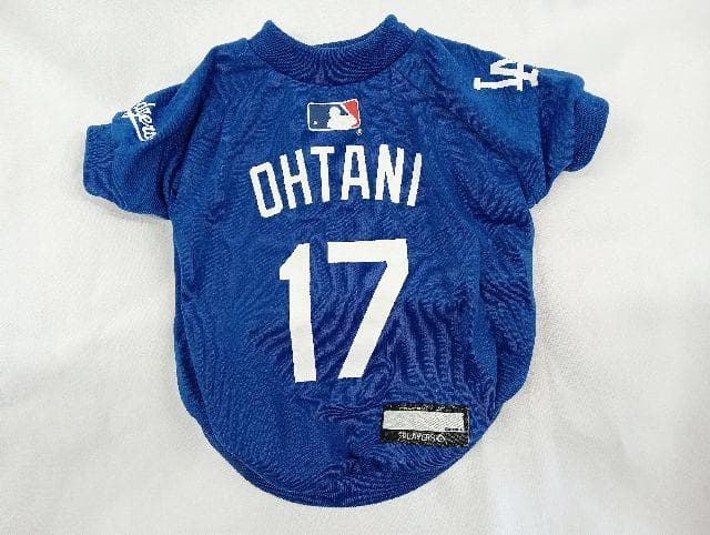 送料無料新品★犬の洋服ＭＬＢ公式ドジャース大谷翔平ユニホームＴシャツＳ～Ｍサイズ